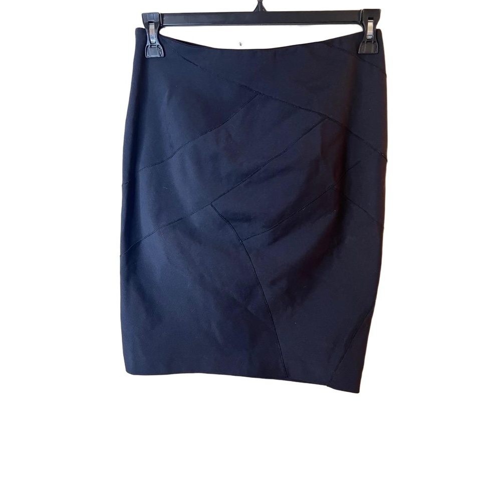 Theory Black Knee-Length Textured Pencil Skirt Size 10